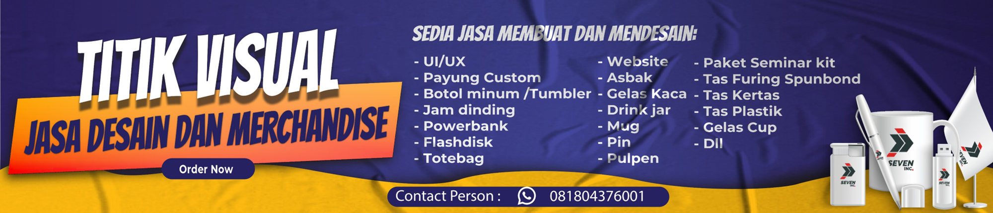 Jasa Desain dan Merchandise Titik Visual